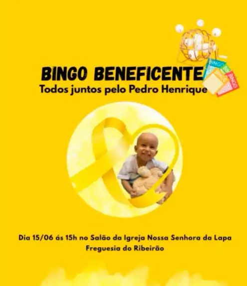 Família de Pedro Henrique organiza Bingo Beneficente para custear tratamento contra tumor cerebral 1
