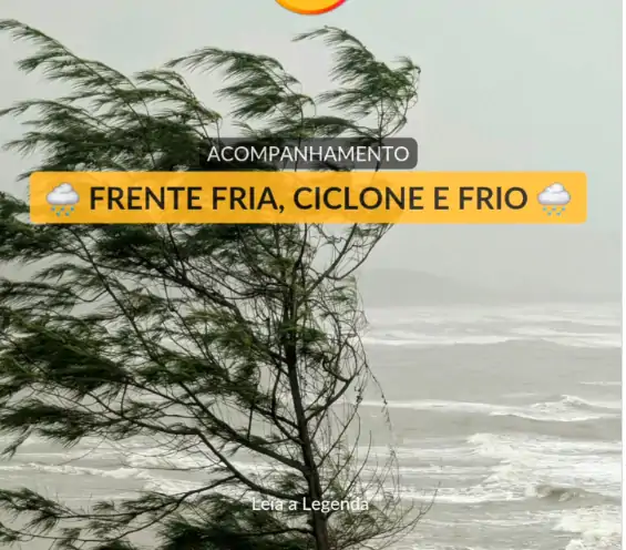 Frente fria intensa trará um dos episódios de frio mais marcantes de 2025 no Sul e Sudeste 1