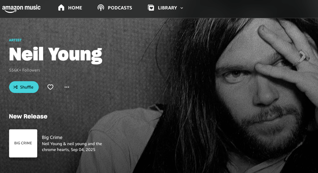 Neil Young planeja retirar sua música da Amazon enquanto critica Jeff Bezos por apoiar Trump