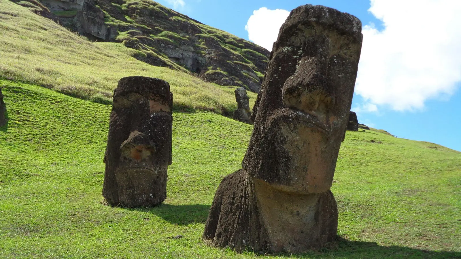 Pesquisadores descobriram que as Estátuas Moai "caminhavam" com auxílio humano.