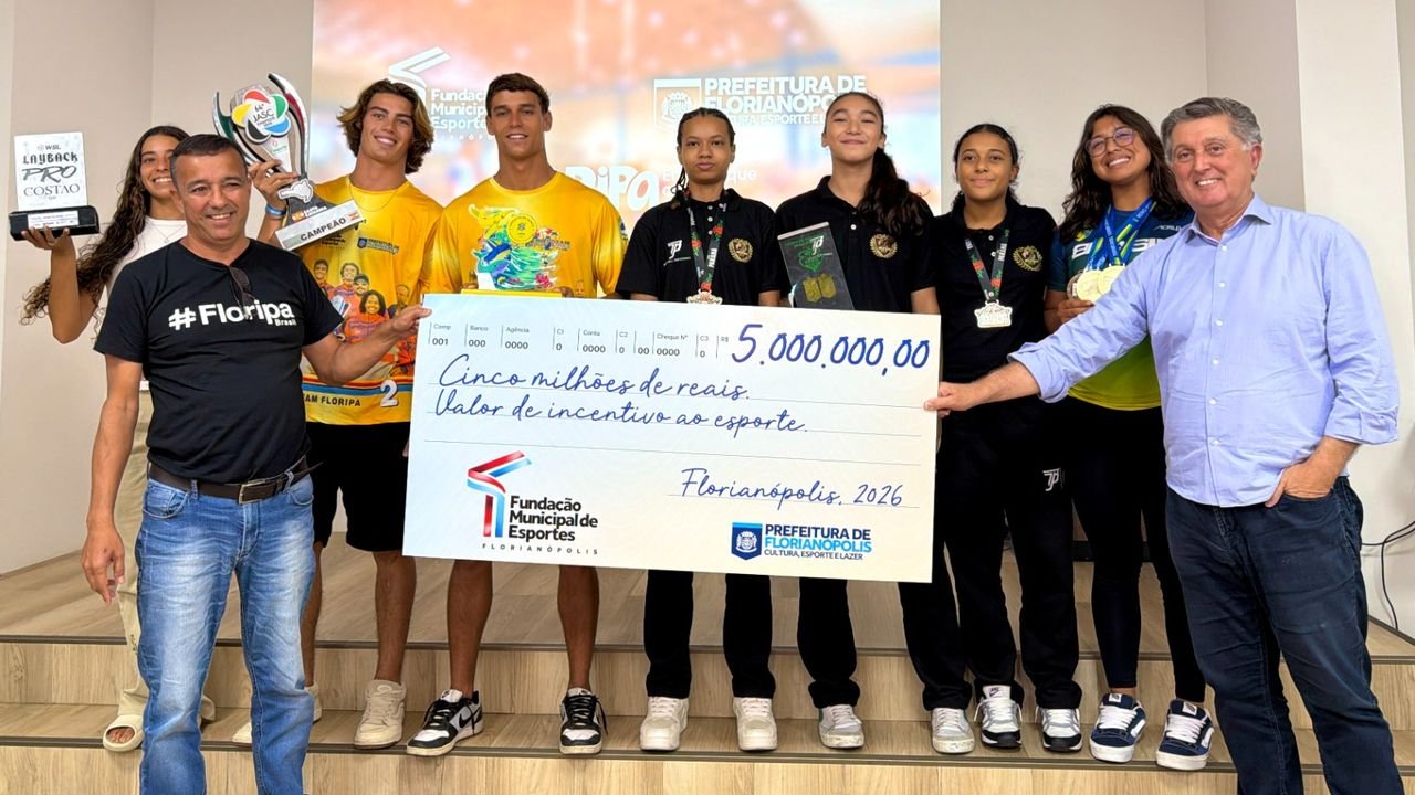 Prefeitura de Florianópolis anuncia cerca de 12 milhões em investimentos no esporte para 2026