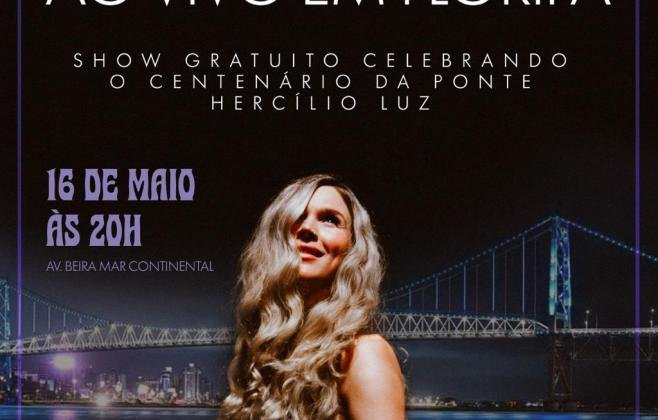 Florianópolis recebe Joss Stone em show internacional gratuito pelos 100 anos da Ponte Hercílio Luz