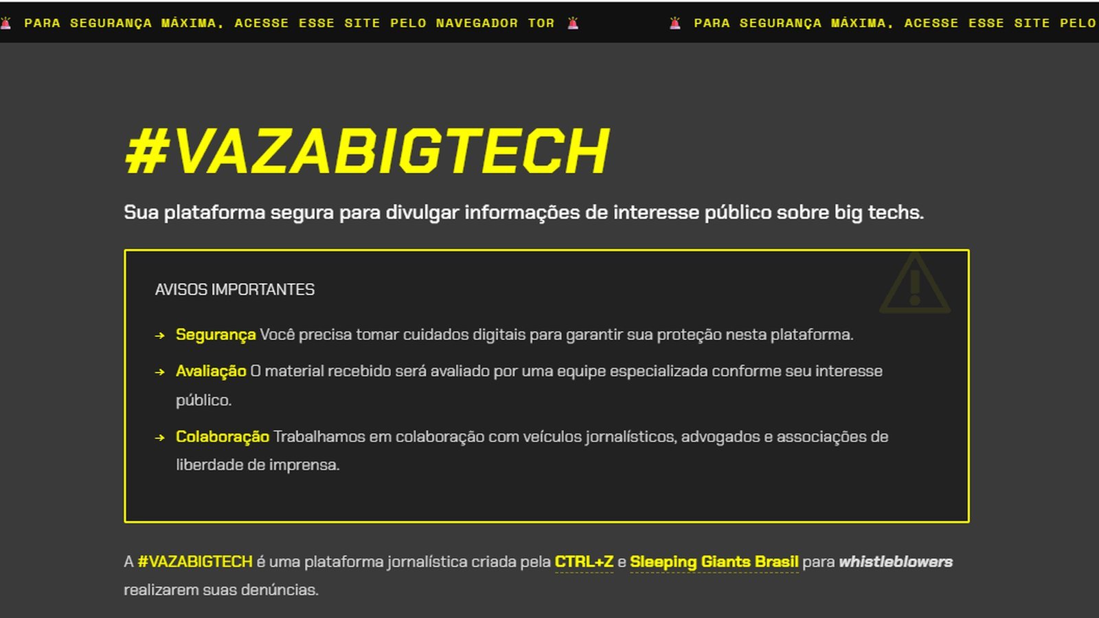 VazaBigTech: o novo canal anônimo para denúncias contra big techs