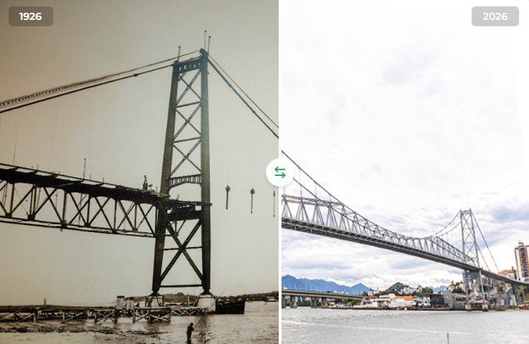 A Ponte Hercílio Luz chega ao centenário consolidada como um dos maiores ícones de Santa Catarina