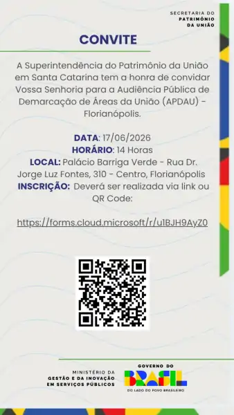 Audiência pública em Florianópolis vai discutir demarcação de áreas da União • Sul de Floripa