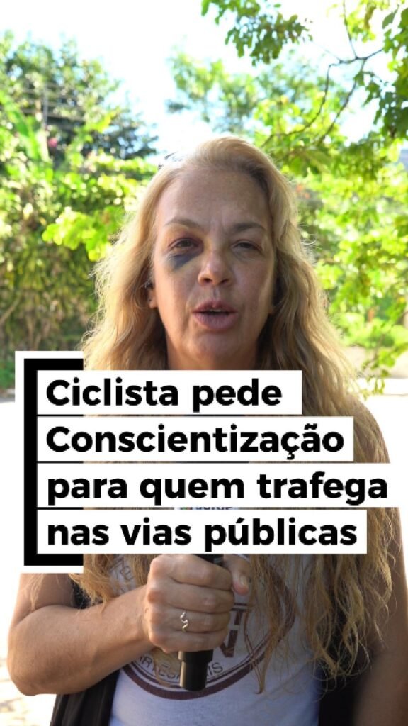Ciclista atropelada por bicicleta elétrica no Rio Tavares cobra mais fiscalização e debate sobre mobilidade • Sul de Floripa