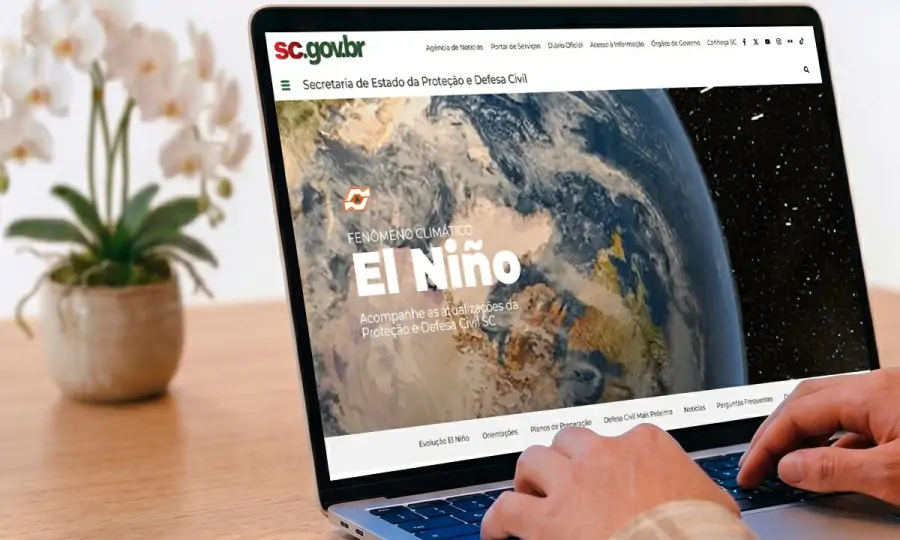 Defesa Civil de SC lança página especial com informações e orientações sobre o fenômeno El Niño • Sul de Floripa