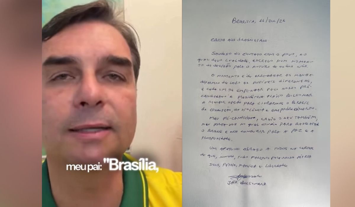 Bolsonaro diz que Flávio é seu ‘porta-voz’ e pede para deixar diferenças de lado em carta