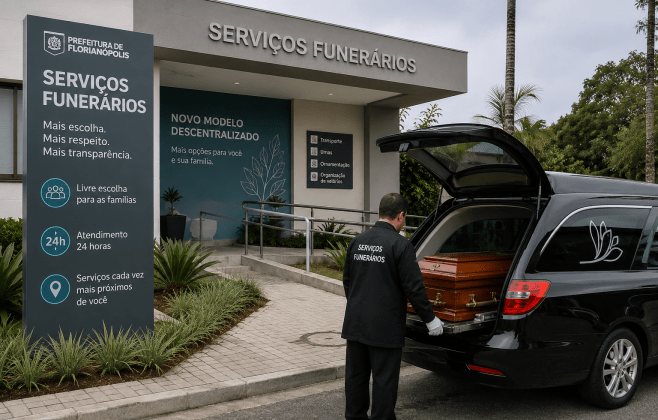 Novo modelo descentraliza oferta de serviços funerários e amplia possibilidades de escolha das famílias de Florianópolis