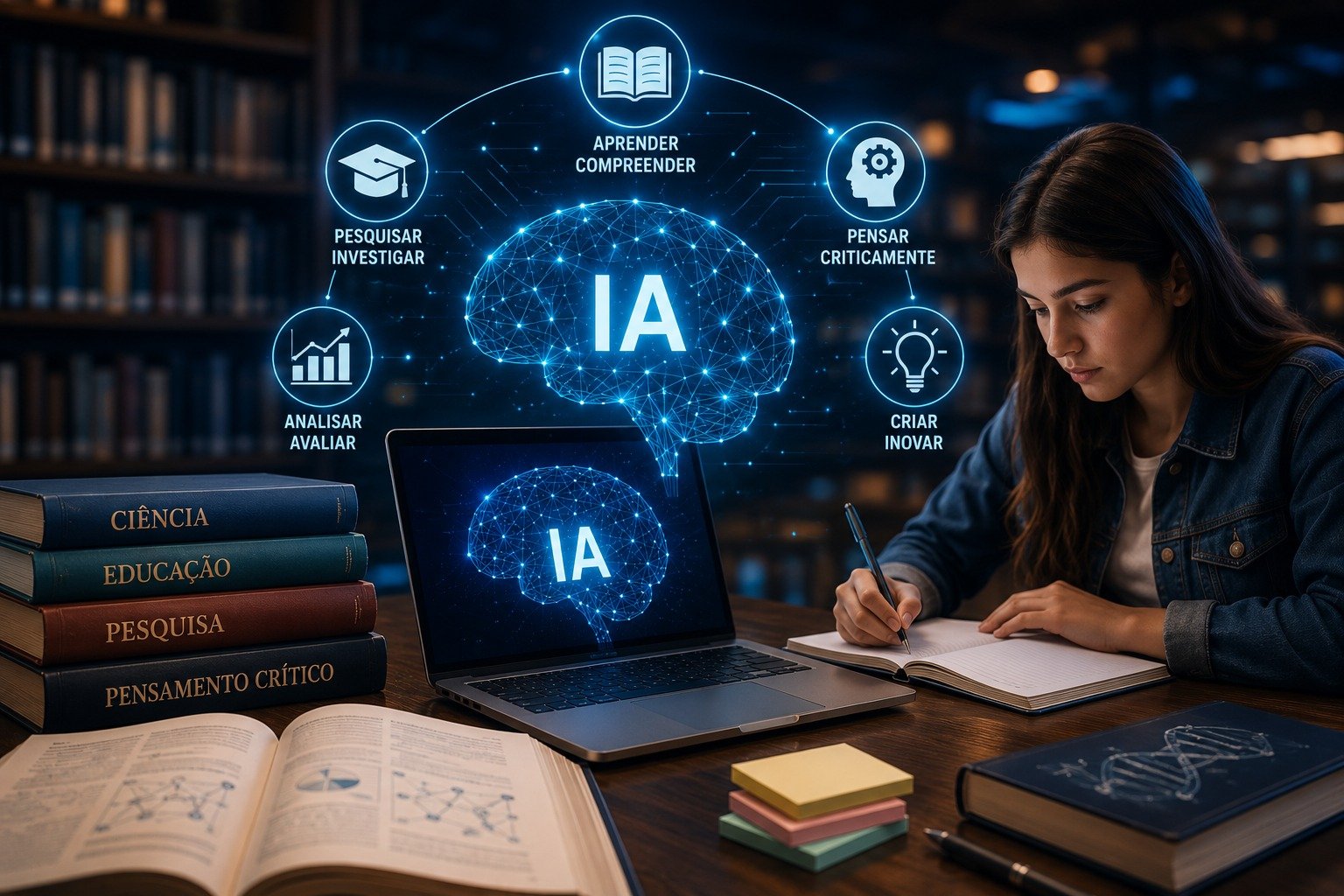 Inteligência Artificial pode fortalecer o letramento científico, mas exige ética, formação docente e pensamento crítico, aponta estudo
