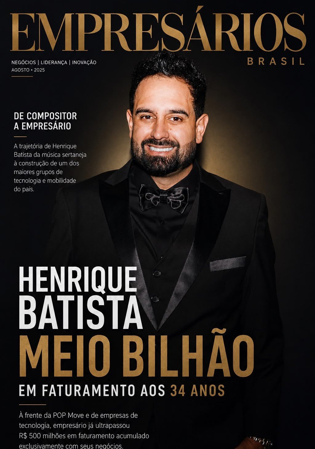 Aos 34 anos, Henrique Batista supera meio bilhão nos negócios e mira seu próximo bilhão