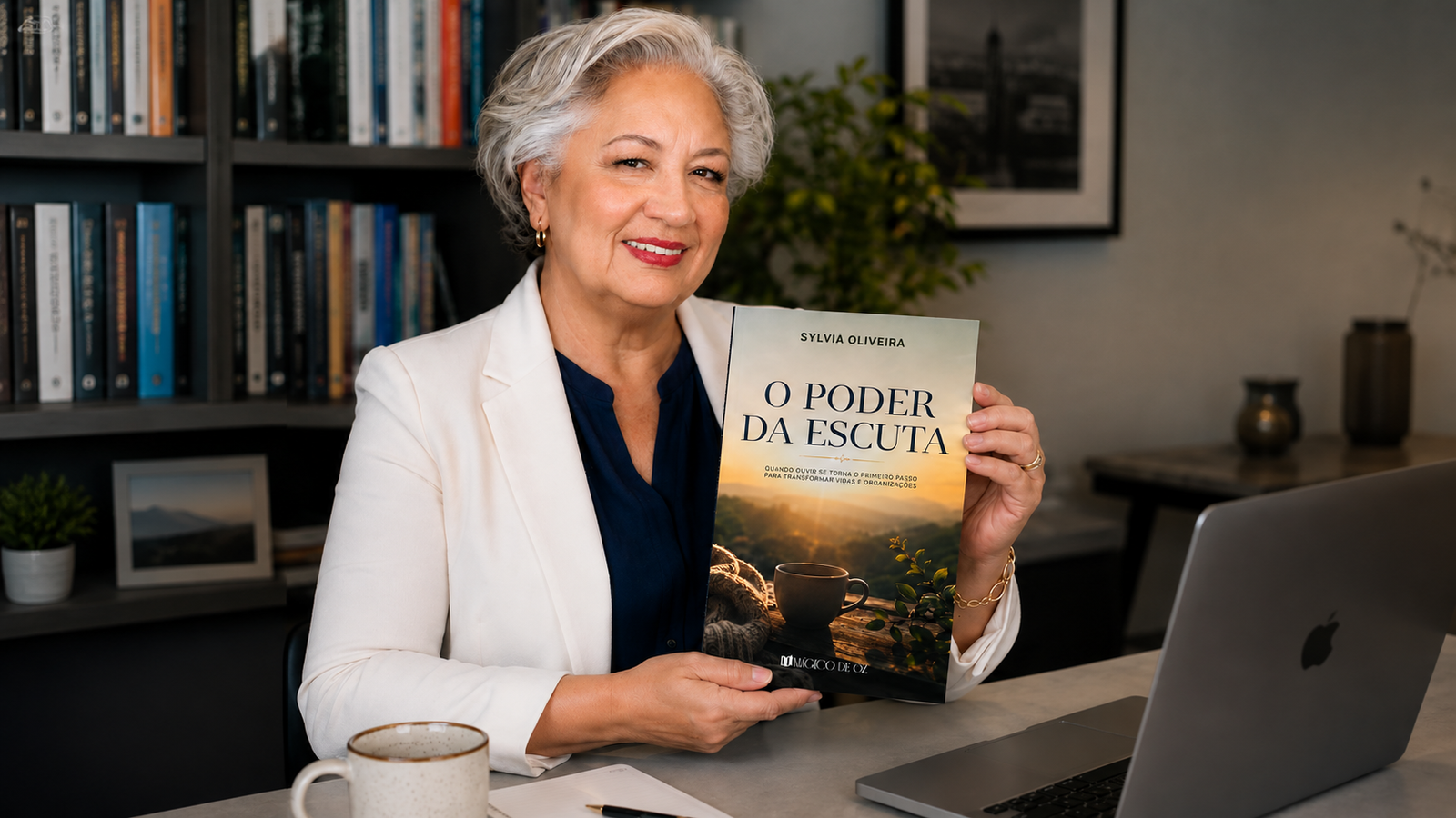 Sylvia Oliveira apresenta “O Poder da Escuta”, seu primeiro livro solo, que aborda a escuta como instrumento de transformação pessoal, profissional e organizacional.