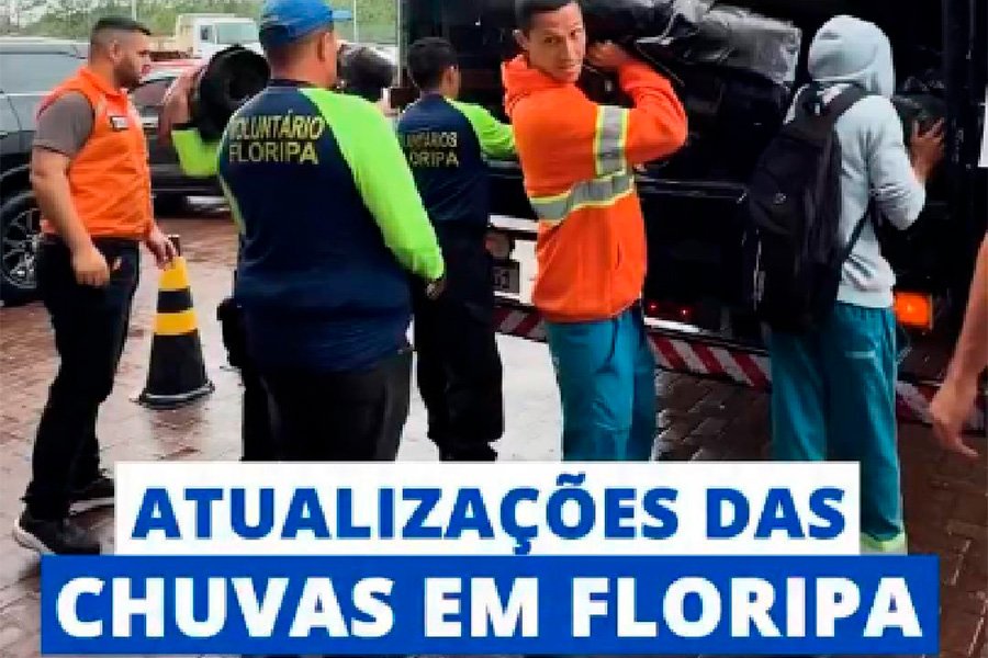 Mais de 5 mil famílias são atendidas após granizo e fortes chuvas em Florianópolis • Sul de Floripa