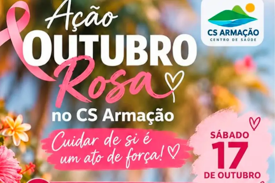Centro de Saúde da Armação promove programação especial de Outubro Rosa neste sábado (17) • Sul de Floripa