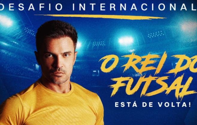 Falcão vem a São José para representar Brasil contra a Polônia em desafio internacional de futsal