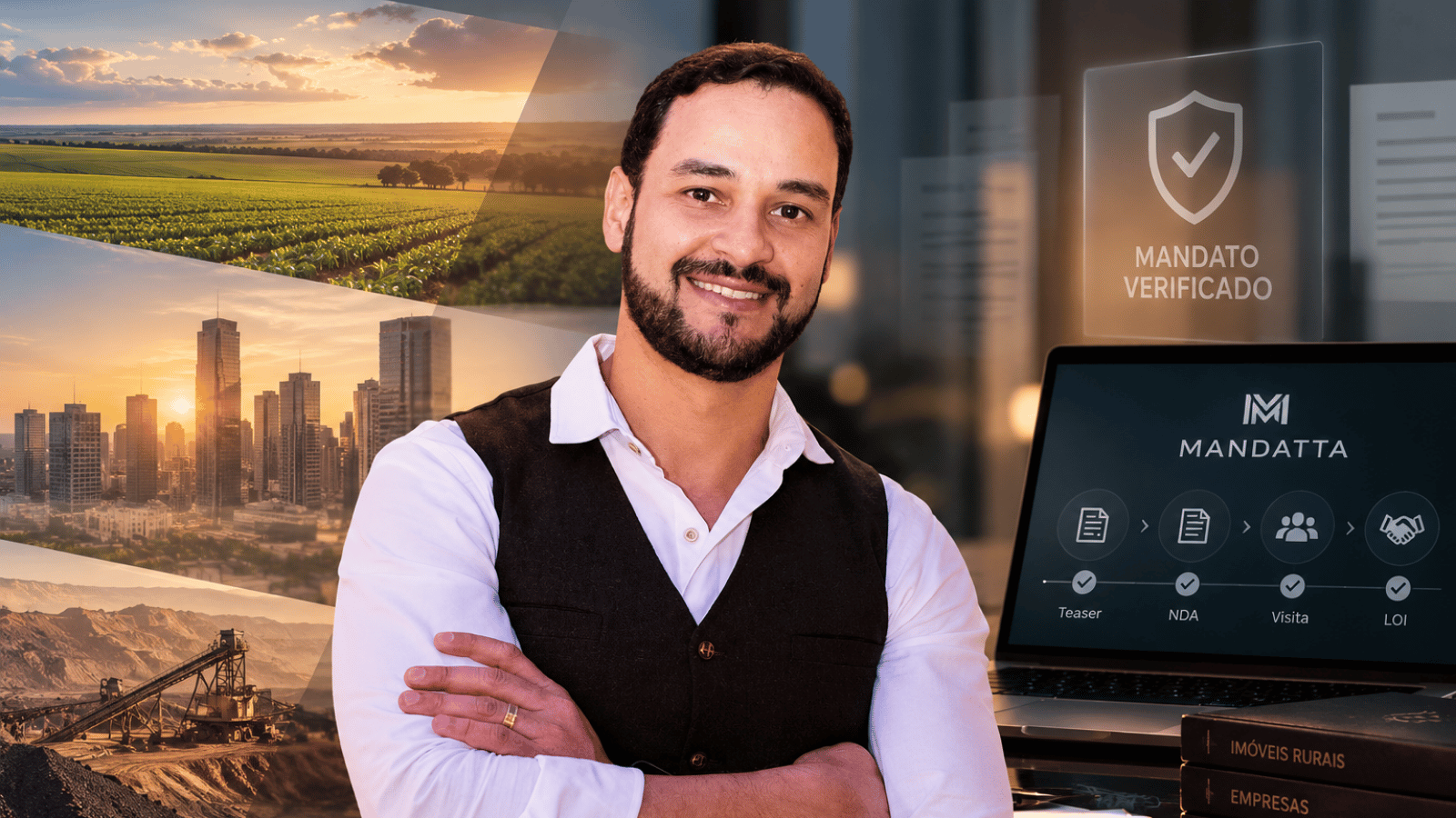 Felipe Guimarães Oliveira, idealizador da Mandatta, plataforma que propõe ampliar a segurança e a rastreabilidade na intermediação de ativos de alto valor por meio da verificação de mandatos e do registro das negociações.