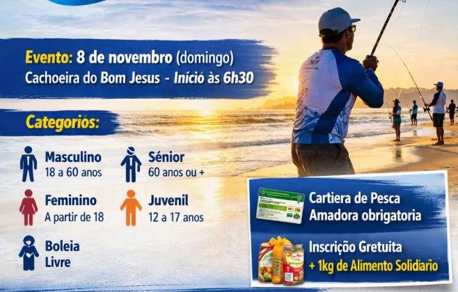 Florianópolis abre inscrições para o 2º Torneio de Pesca Esportiva da Capital